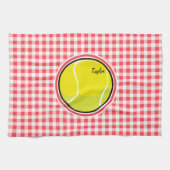 Tennis; rood en wit Gingham Theedoek (Horizontaal)