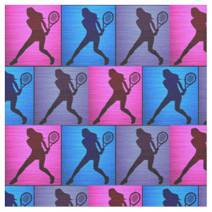 Tennis Roze, Paarse, Blauwe Tegel Stof