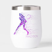 Tennis Roze Pixels Gepersonaliseerde naam (Achterkant)