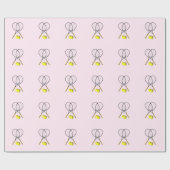 Tennis Roze Sport Cadeaupapier (Vlak)
