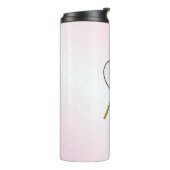 Tennis Roze Sport Thermosbeker (Gedraaid links)