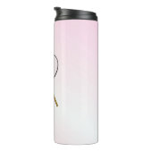 Tennis Roze Sport Thermosbeker (Geroteerd rechts)