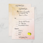 Tennis RSVP met menukeuze (Voorkant / Achterkant)