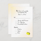 Tennis RSVP met menukeuze (Voorkant / Achterkant)