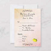 Tennis RSVP met menukeuze Kaartje (Voorkant)