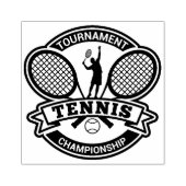 Tennis Rubber Stamp Rubberstempel (Afrduk)