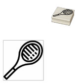 tennis rubberstempel (Gestempeld)