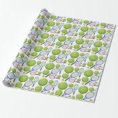 Tennis Samenvatting Cadeaupapier (Uitgerold)