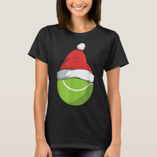 Tennis Santa Hoed Kerst Smash Badminton  T-shirt