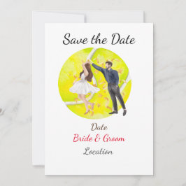 Tennis Save the date for Tennis Player bruiloft Kaart