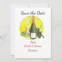 Tennis Save the date for Tennis Player bruiloft