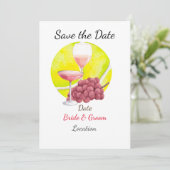 Tennis Save the date for Tennis Player bruiloft Kaart (Staand voorkant)