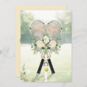 Tennis Save the date for Tennis Player wedding Kaart (Voorkant / Achterkant)