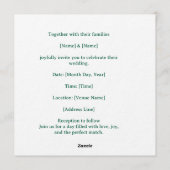 Tennis Save the date Invitation  for Wedding  Kaart (Achterkant)