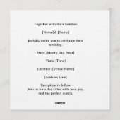 Tennis Save the date Invitation  for Wedding  Kaart (Achterkant)