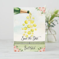 Tennis Save the date Tennis Speler trouwen