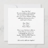 Tennis Save the date Trouwfeest Uitnodiging (Achterkant)