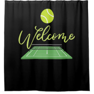 TENNIS-schoengordijn voor Tennis Player Douchegordijn