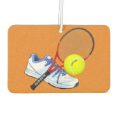 Tennis-schoenknop en -rack met aangepaste tekst luchtverfrisser (Achterkant)