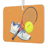 Tennis-schoenknop en -rack met aangepaste tekst luchtverfrisser (Links)