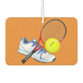 Tennis-schoenknop en -rack met aangepaste tekst luchtverfrisser (Voorkant)