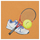 Tennis-schoenknop en -rack met aangepaste tekst stof (Close Up)