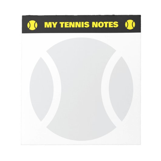 Tennis score notepads for player and coach notitieblok (Voorkant)