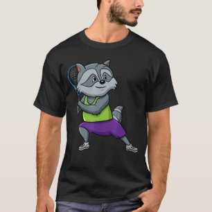 Tennis Seizoen Sport Racket Spel Dier Panda Ki T-shirt