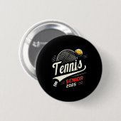 Tennis Senior 2025 Afstuderen CL van 2025 Afstuder Ronde Button 5,7 Cm (Voorkant /achterkant)