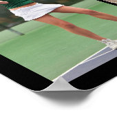 Tennis Senior Afstuderen 5 Fotocollage Poster (Hoek)