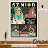 Tennis Senior Afstuderen 5 Fotocollage Poster