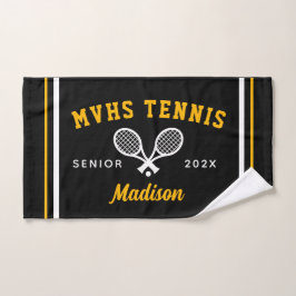 Tennis Senior Night Cadeau, Aangepaste Naam Sporte Handdoek