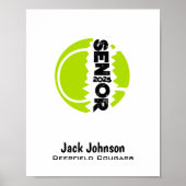 Tennis Senior Night Poster voor handtekeningen (Voorkant)