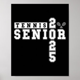 Tennis Senior Night Tennis Senior 2025 Afstuderen Poster