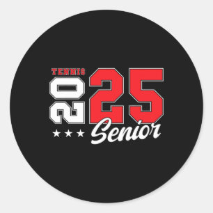 Tennis Senior Night Tennis Senior 2025 Afstuderen Ronde Sticker