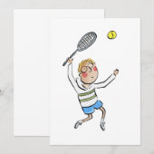Tennis Serve Kaart (Voorkant / Achterkant)