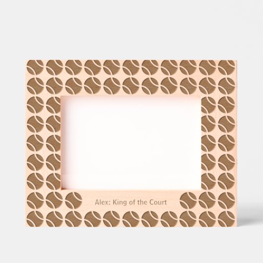 Tennis serveren en bewaren gegraveerde lijstjes (Voorkant)