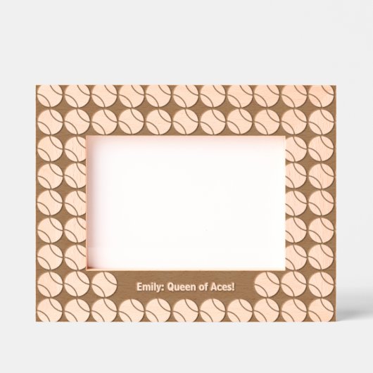 Tennis serveren en bewaren gegraveerde lijstjes (Voorkant)