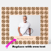 Tennis serveren en bewaren gegraveerde lijstjes