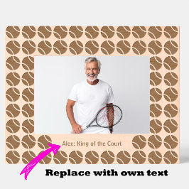 Tennis serveren en bewaren gegraveerde lijstjes