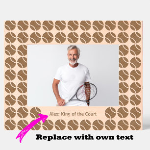Tennis serveren en bewaren gegraveerde lijstjes