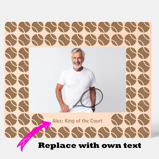 Tennis serveren en bewaren gegraveerde lijstjes