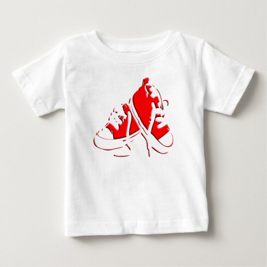Tennis Shoes-Red Baby T-shirt (Voorkant)