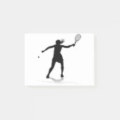 Tennis Silhouette Sport Player Woman Post-it® Notes (Voorkant)