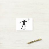 Tennis Silhouette Sport Player Woman Post-it® Notes (Op bureau)