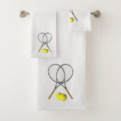 Tennis Silver Sports Bath Towel set Bad Handdoek (Insitu)