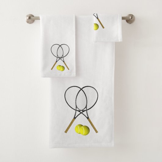 Tennis Silver Sports Bath Towel set Bad Handdoek (Insitu)