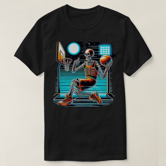 Tennis Skeleton Grappig Halloween 2 T-shirt (Design voorkant)