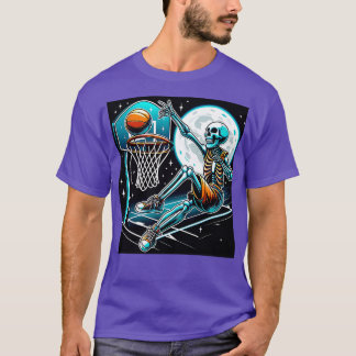 Tennis Skeleton Grappig Halloween T-shirt