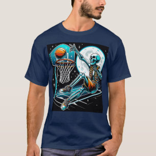 Tennis Skeleton Grappig Halloween T-shirt